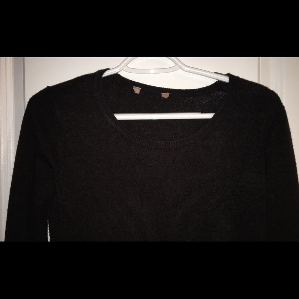 Plain black sweater